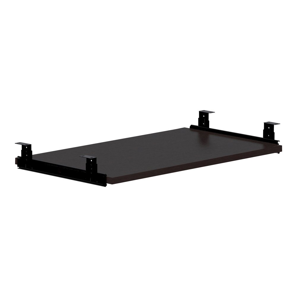 Lorell Universal Keyboard Tray - 0.7" Height x 26" Width x 15" Depth - Finish: Espresso - Durable, Pull-out Tray - For Desk, Keyboard - 1 Each. Picture 6