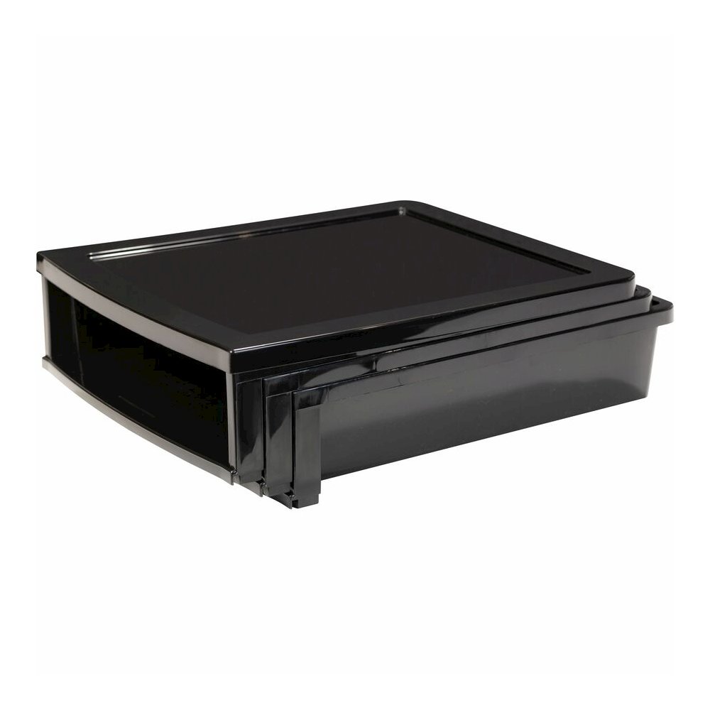 Storex Quick Stack Construction Paper Sorter - 500 x Sheet - 3 Compartment(s) - 8.40" Height x 11.25" Width x 13" Length - Black - Plastic - 1 Each. Picture 10
