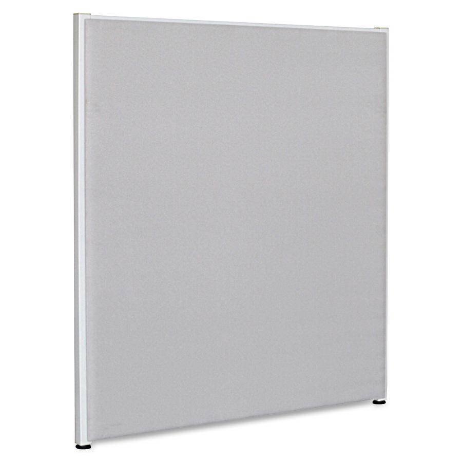 Lorell Panel System Partition Fabric Panel - 30" Width x 48" Height - Fabric, Steel - Gray - 1 Each. Picture 3