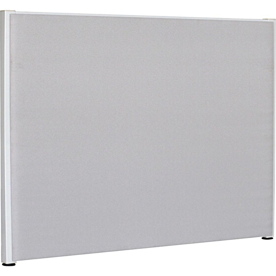 Lorell Panel System Partition Fabric Panel - 60" Width x 48" Height - Fabric, Steel - Gray - 1 Each. Picture 3