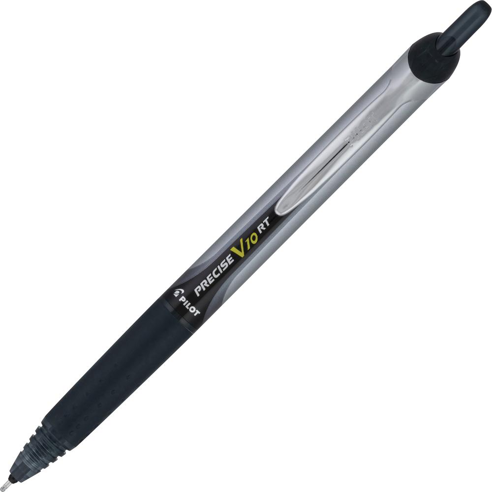 PRECISE V10 RT Retractable Pen - Retractable - Black - 1 Dozen. Picture 2