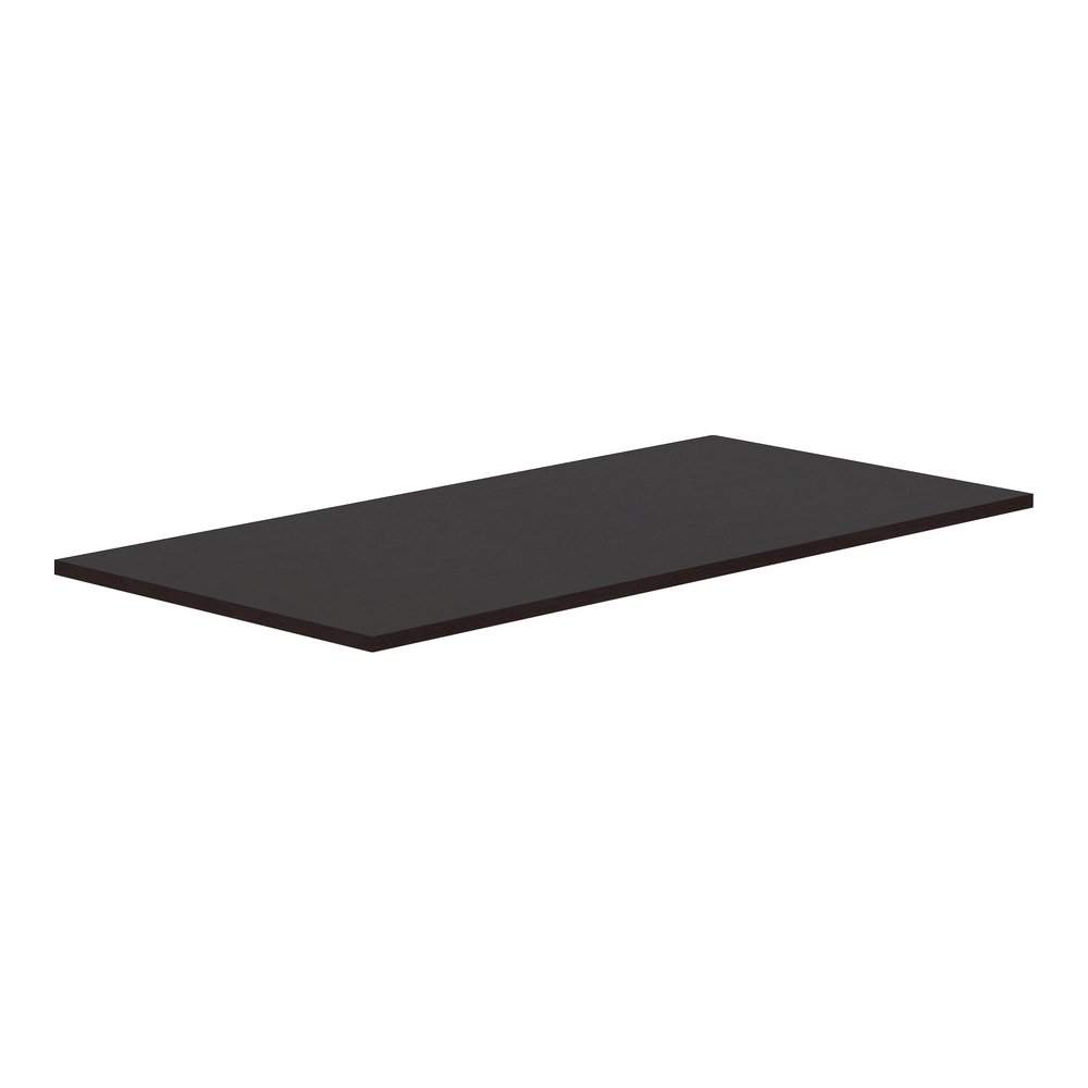 Lorell Relevance Electric Workstation Tabletop - 60" x 30" x 1" - Straight Edge - Finish: Espresso. Picture 5