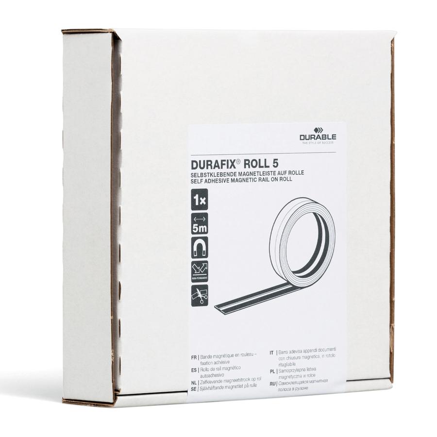 DURABLE DURAFIX Roll - Black - For Document, Note, Whiteboard, Window, Door, Glass, Cabinet - 1 Box. Picture 8