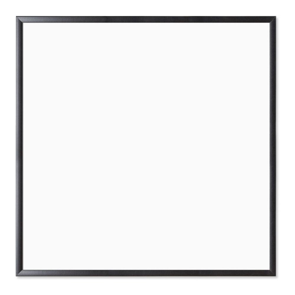 U Brands Magnetic Dry-Erase Board - 36" (3 ft) Width x 36" (3 ft) Height - White Painted Steel Surface - Black Wood Frame - Square - Horizontal/Vertical - Magnetic - 1 Each. Picture 4