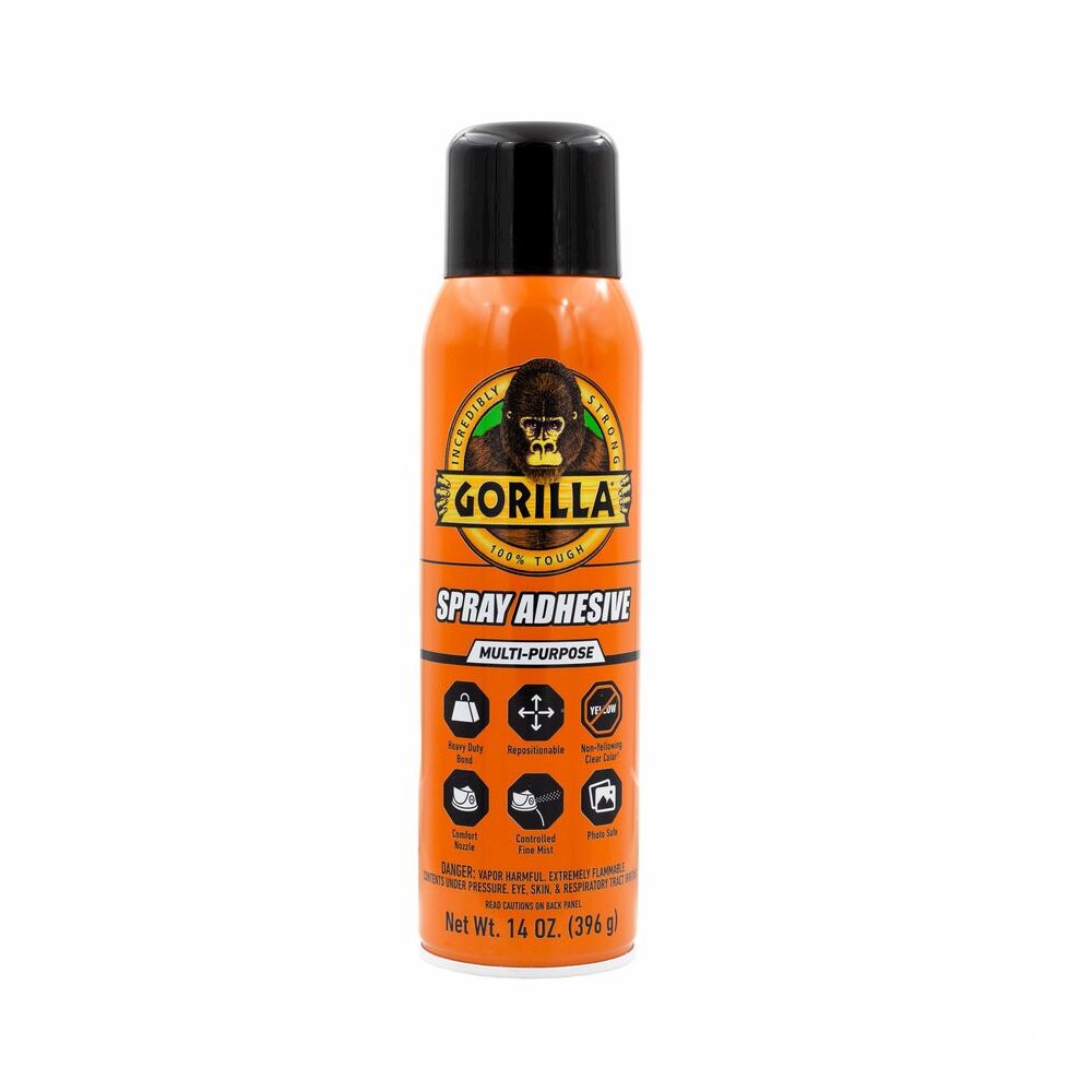 Gorilla Spray Adhesive - 14 oz - Clear - 1 Each. Picture 2