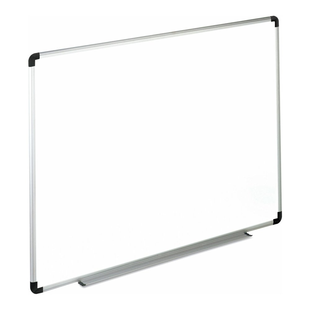 Universal Dry Erase Board - 72" (6 ft) Width x 48" (4 ft) Height - White Melamine Surface - Satin Aluminum Frame - 1 Each. Picture 2