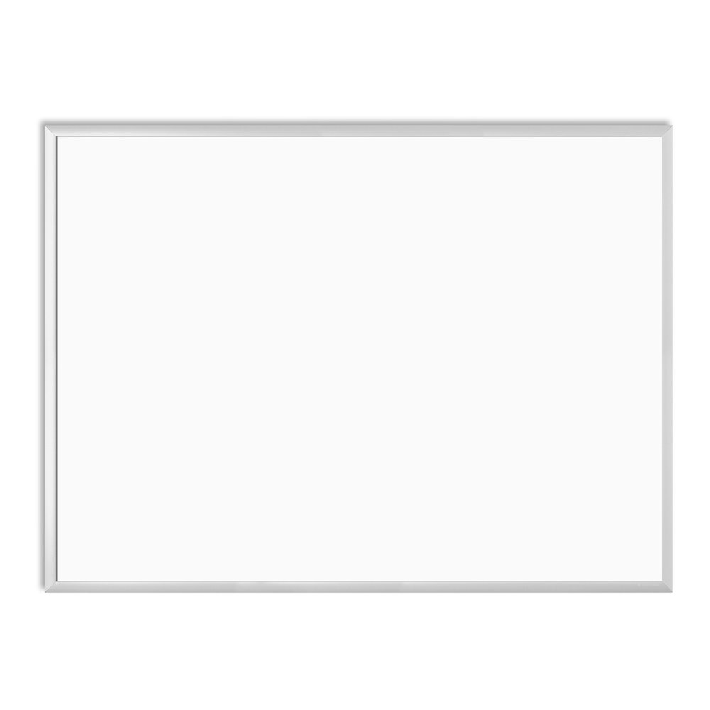 U Brands Melamine Non-Magnetic Dry-Erase Board - 48" (4 ft) Width x 36" (3 ft) Height - White Melamine Surface - Silver Aluminum Frame - Rectangle - Horizontal/Vertical - 1 Each. Picture 5