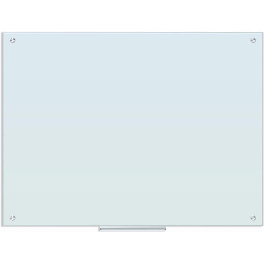 U Brands Magnetic Glass Dry Erase Board - 35" (2.9 ft) Width x 47" (3.9 ft) Height - Frosted White Tempered Glass Surface - Rectangle - Horizontal/Vertical - Magnetic - 1 Each. Picture 3