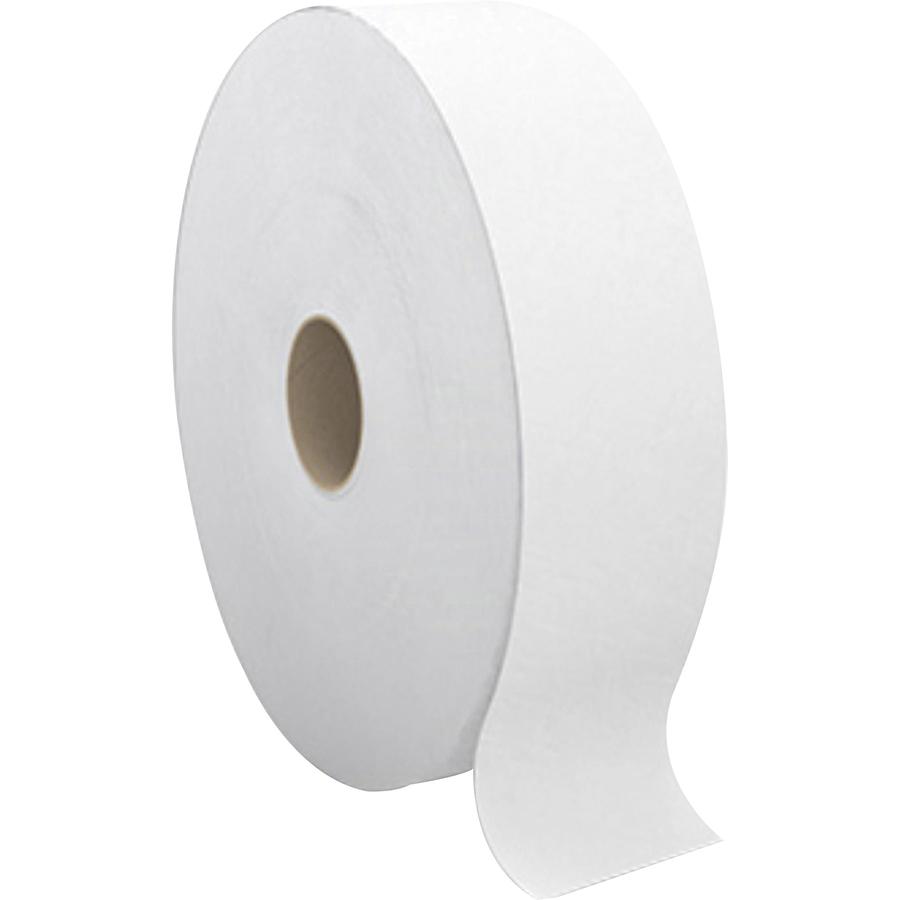Cascades PRO Perform Jumbo Bathroom Tissue for Tandem&reg; - 2 Ply - 3.54" Width x 1400 ft Length - White - 6 Rolls Per Container - 6 / Carton. Picture 3