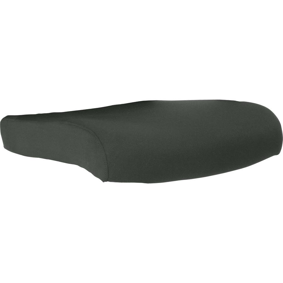 Lorell Removable Mesh Seat Cover - 19" Length x 19" Width - Polyester Mesh - Gray - 1 Each. Picture 3