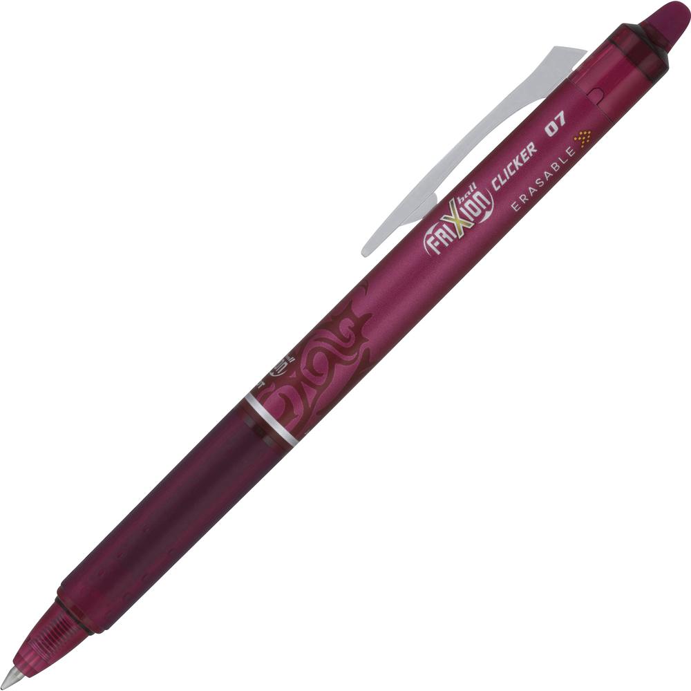 Pilot Erasable Gel Ink Pens - Retractable - Erasable - Burgundy Ink - Water Based, Gel-based - Translucent Barrel - Document, Writing - 1 Dozen. Picture 2