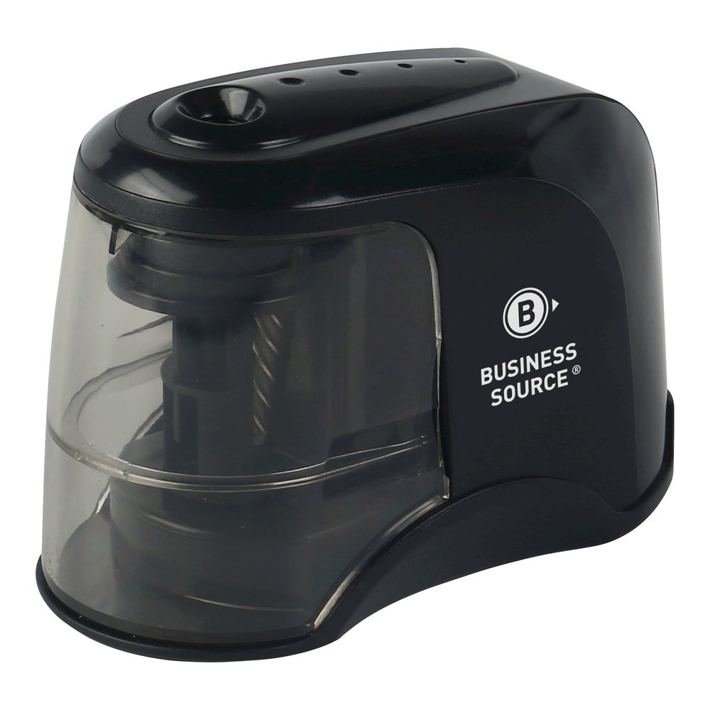 Business Source 2-way Electric Pencil Sharpener - AC Adapter Powered - Steel Alloy, ABS Plastic - 1 Each. Picture 5