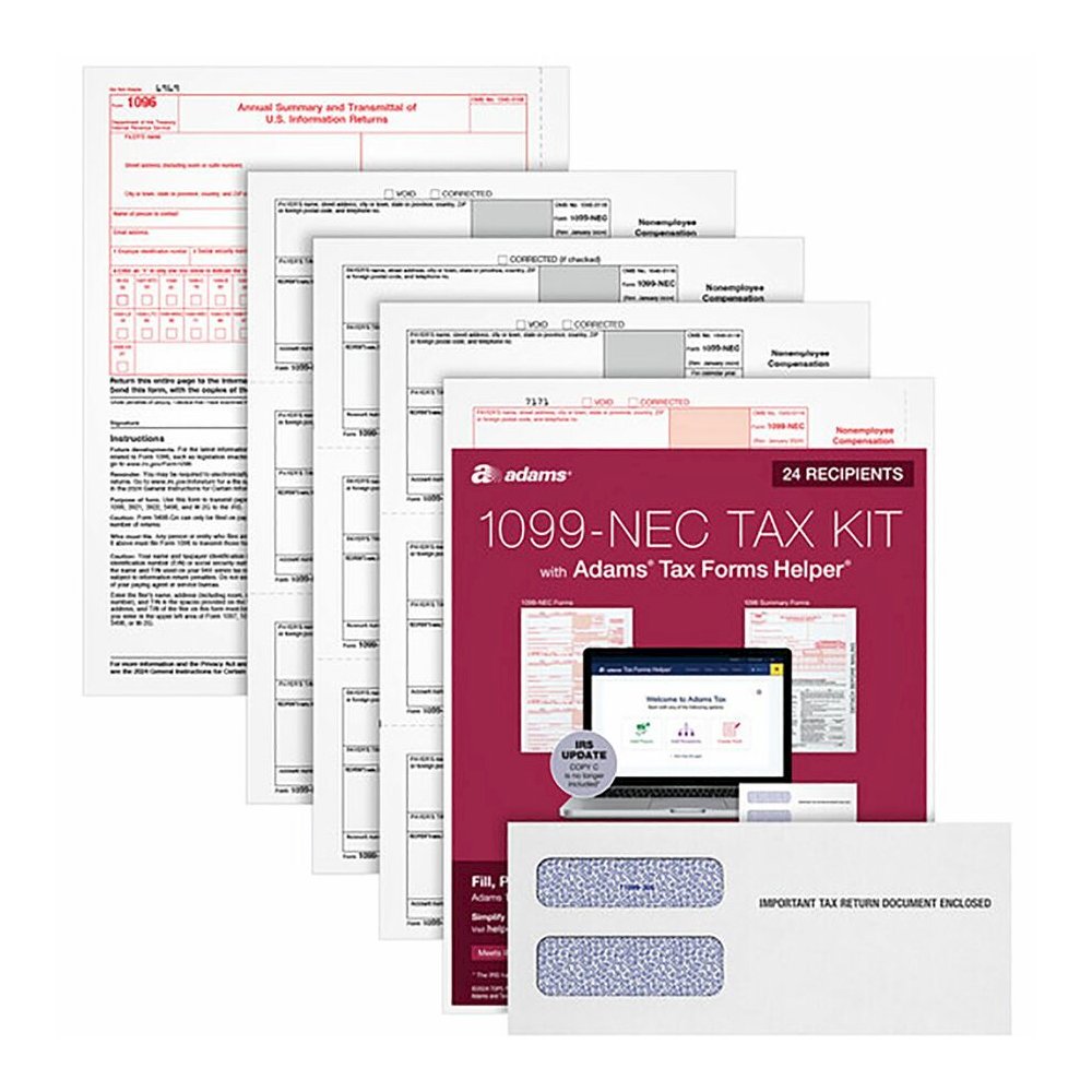 TOPS 5-part 1099-NEC Tax Forms - 5 Part - White - 24 / Pack. Picture 10
