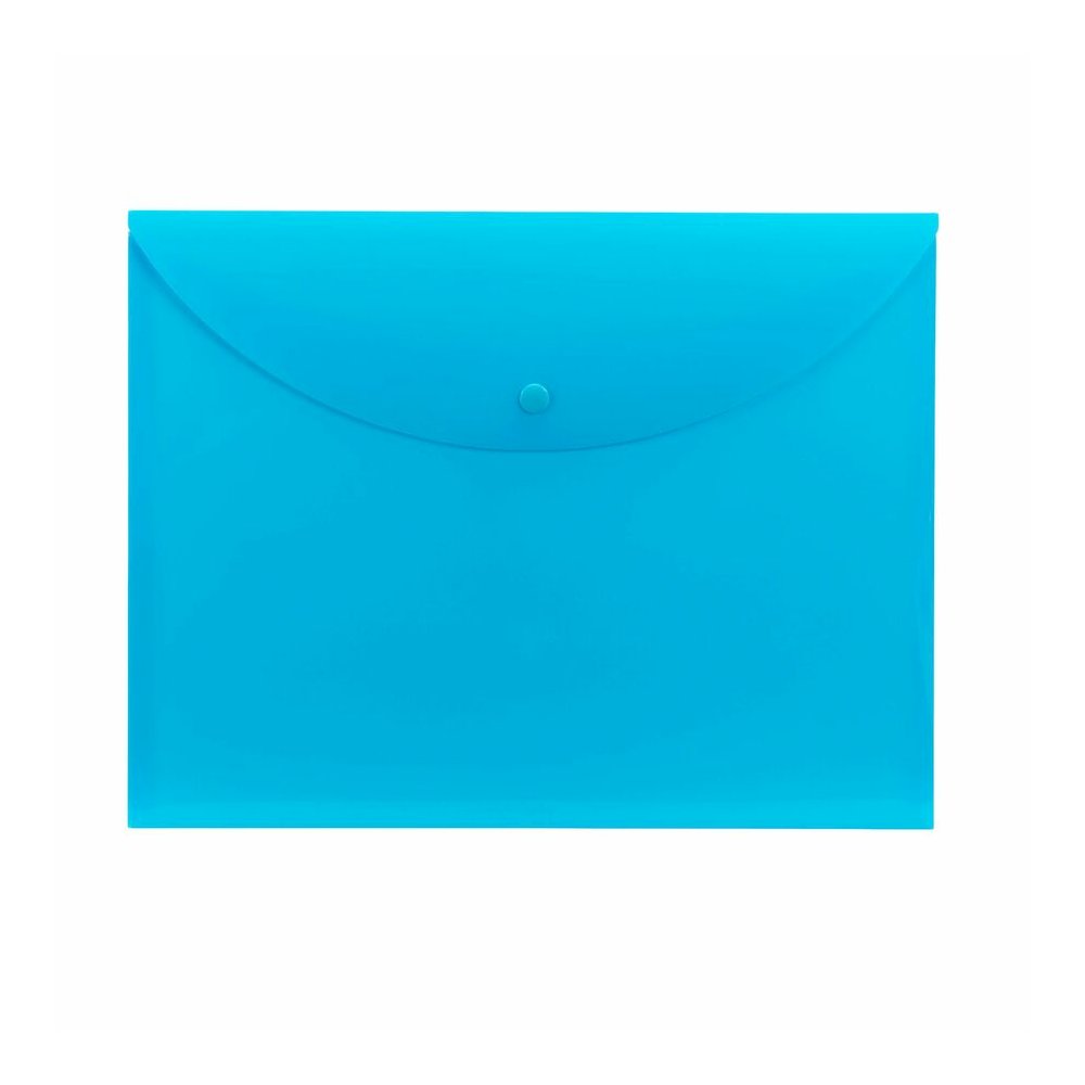 Smead Letter Filing Envelope - 8 1/2" x 11" - Teal - Closed On Top, Closed Sides, Water Resistant, Tear Resistant, Snap Closure, Durable, Compact - 10 / Box. Picture 5