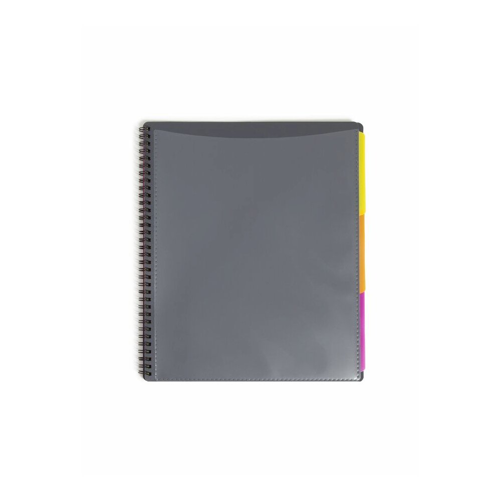 Smead 1/3 Tab Cut Letter Organizer Folder - 8 1/2" x 11" - 12 Pocket - Assorted Tab Position - Gray - 1 Each. Picture 7