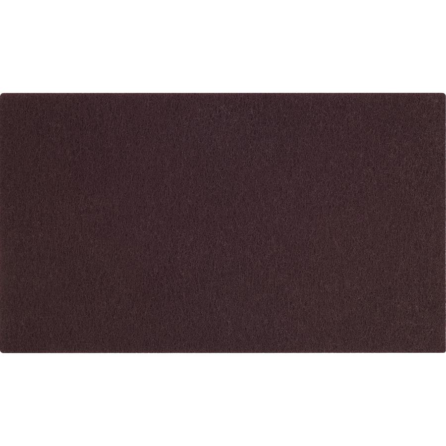Scotch-Brite Surface Preparation Pads - Rectangle - 14" Width x 20" Length x 0.40" Thickness - Scrubbing, Stripping - Concrete, Granite, Marble, Vinyl, Wood, Terrazzo, Stone Floor - 600 rpm Maximum Sp. Picture 3