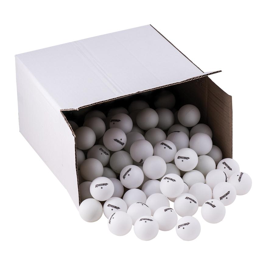 Champion Sports 1sTAR Table Tennis Balls Bulk Pack - 1.57" - White - 144 / Box. Picture 2