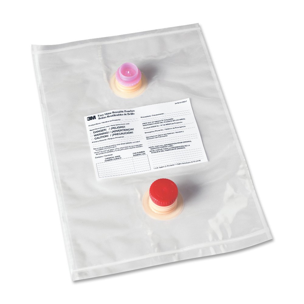 3M Easy Shine Applicator Reusable Pouches - Clear - 5 / Carton. Picture 2