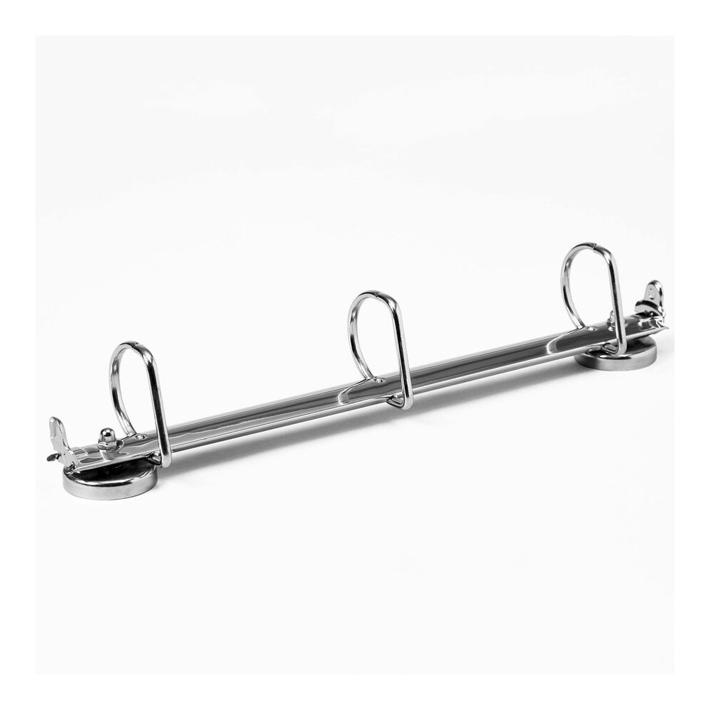 Avery&reg; Magnetic Hanging Binder Rings - 1 1/2" Binder Capacity - 8 1/2" x 11" Sheet Size - 375 Sheet Capacity - 3 Ring - Fastener: Slant Ring - Pocket: 0 - Metal - Silver - Wrinkle-free - 1 Each. Picture 5