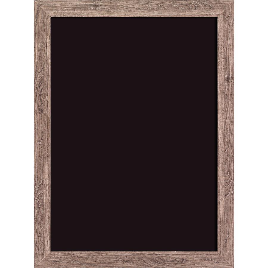 U Brands Magnetic Chalkboard - 18" (1.5 ft) Width x 24" (2 ft) Height - Decor Rustic Frame - Horizontal/Vertical - 1 Each. Picture 3