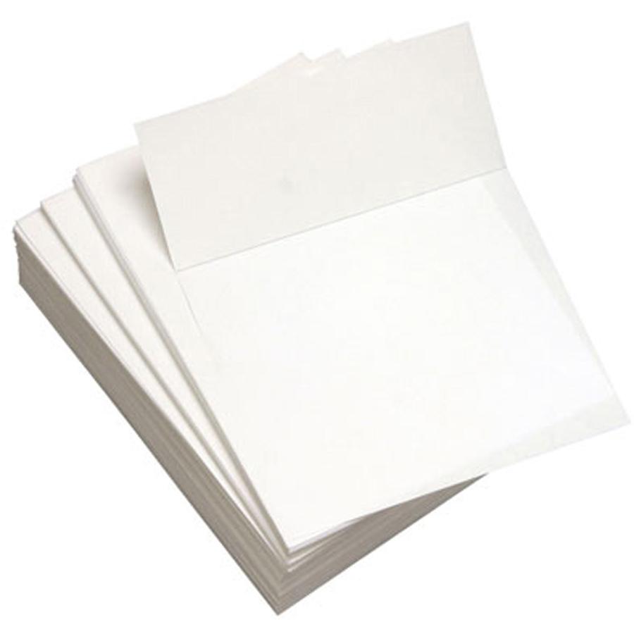 Lettermark Punched & Perforated Papers with Perforations 3-2/3" from the Bottom - White - 92 Brightness - Letter - 8 1/2" x 11" - 20 lb Basis Weight - 75 g/m² Grammage - Sustainable Forestry Init. Picture 2