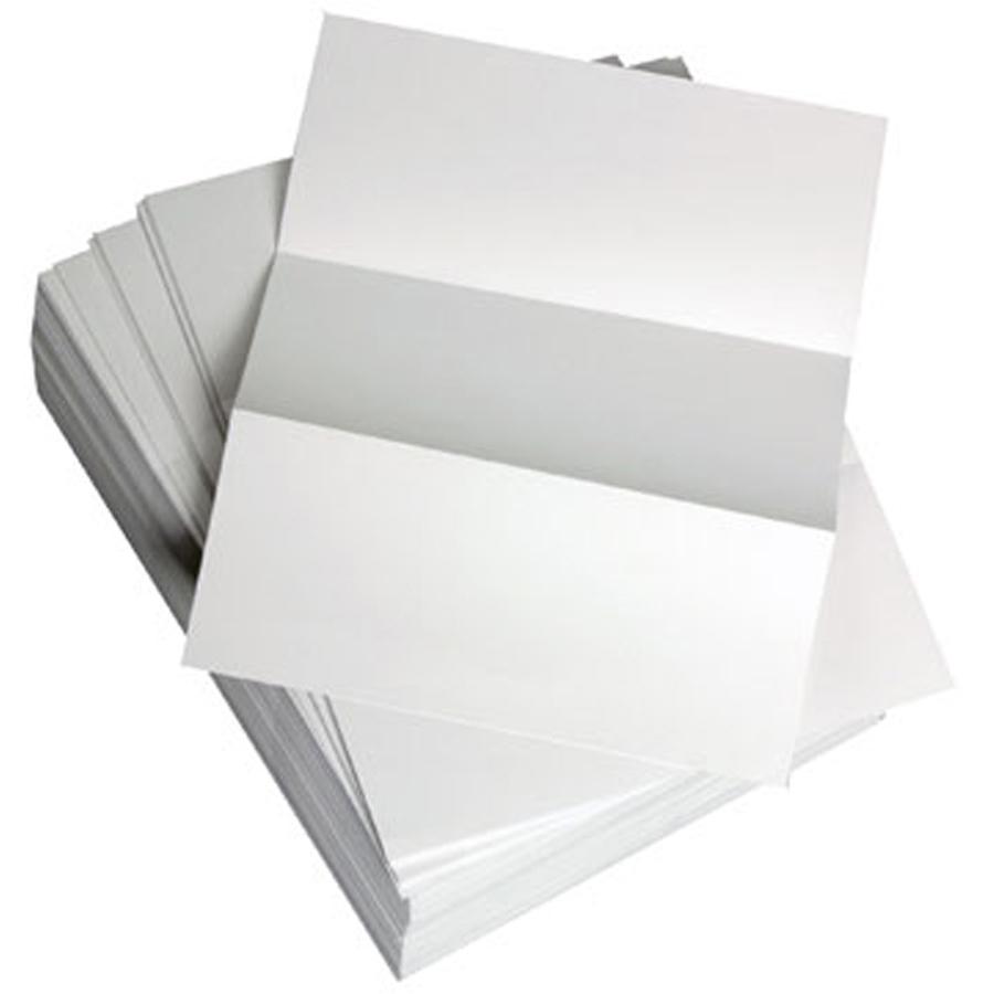 Lettermark Punched & Perforated Papers with Perforations every 3-2/3" - White - 92 Brightness - Letter - 8 1/2" x 11" - 20 lb Basis Weight - 75 g/m² Grammage - 2500 / Carton - 2500 Sheets - 500 S. Picture 3