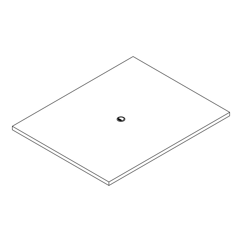 Lorell Prominence 2.0 Rectangular Conference Tabletop - Rectangle - 60" Width x 48" Depth, x 1.5" Thickness Top - Material: Particleboard - Finish: Gray Elm - Laminated, Durable, Mar Resistant, Burn R. Picture 6