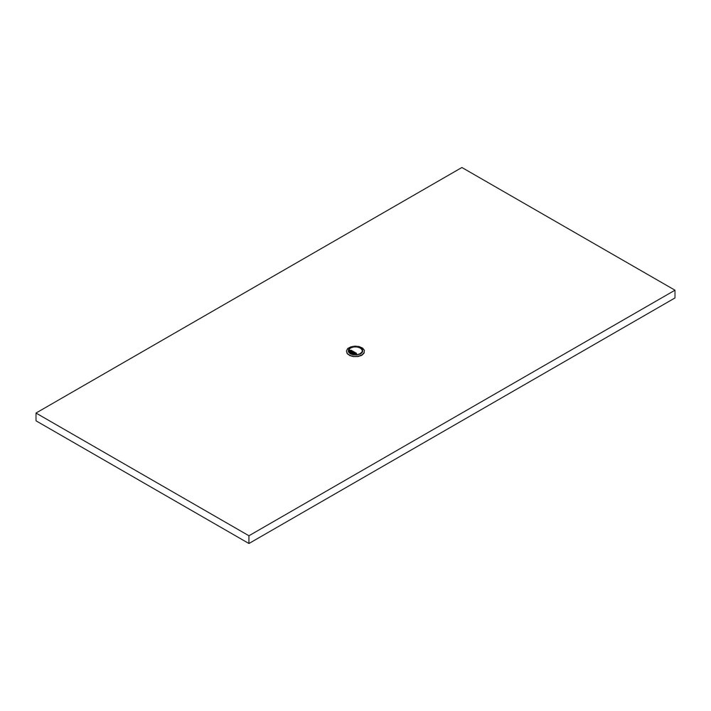 Lorell Prominence 2.0 Rectangular Conference Tabletop - Rectangle - 96" Width x 48" Depth, x 1.5" Thickness Top - Material: Particleboard - Finish: Gray Elm - Laminated, Durable, Mar Resistant, Burn R. Picture 6