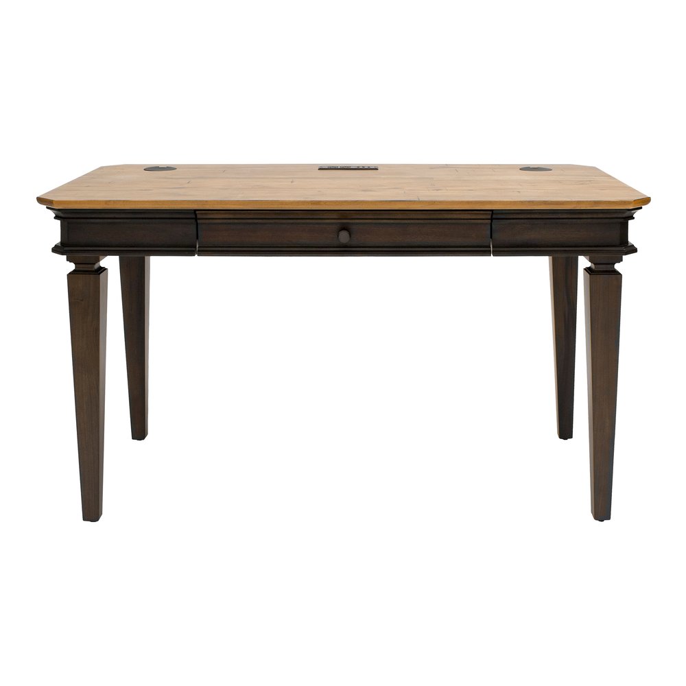 Martin Sonoma Writing Desk - Rectangle - 30" Height x 54" Width x 28" Depth - Material: Wood Veneer - Finish: Dark Roast - 1 Each. Picture 3