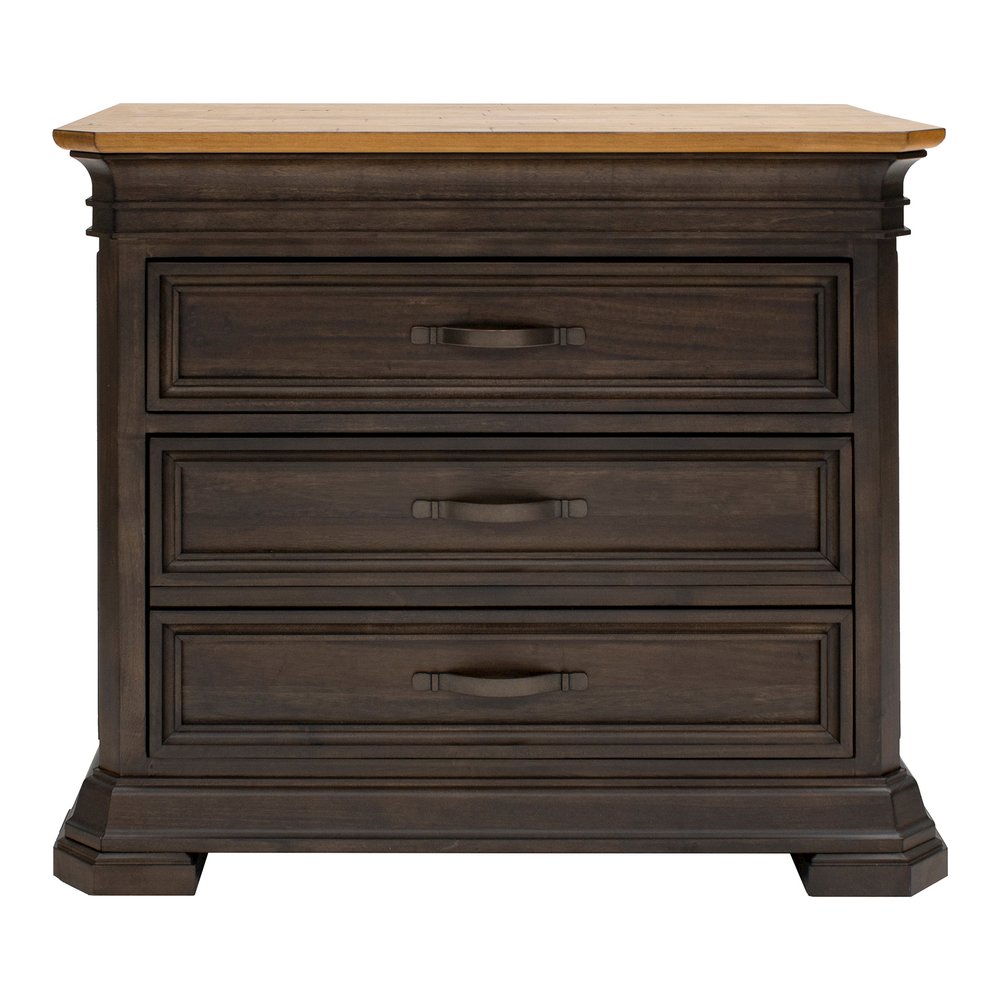 Martin Sonoma Lateral File - 30" Height x 36" Width x 22" Depth - Total Drawer(s): 2 - Material: Solid Wood - Finish: Dark Roast - 1 Each. Picture 4