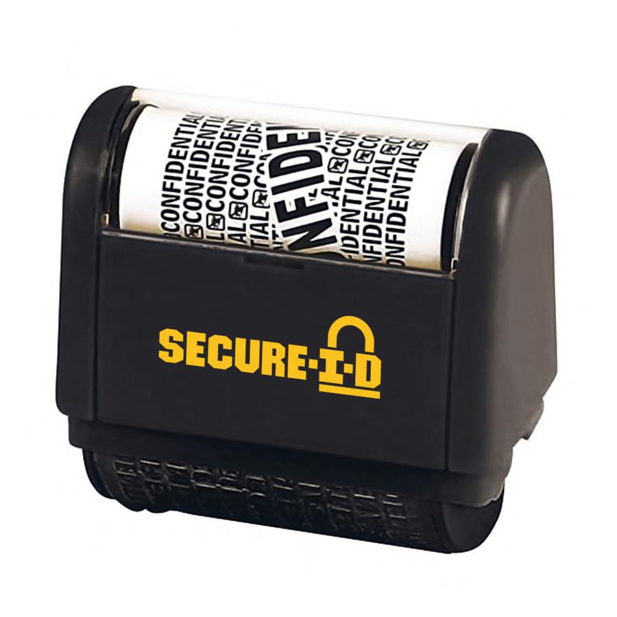 Cosco Secure-I-D Personal Security Roller Stamp - CONFIDENTIAL - 1.50" Impression Length - Black - 1 Each. Picture 3