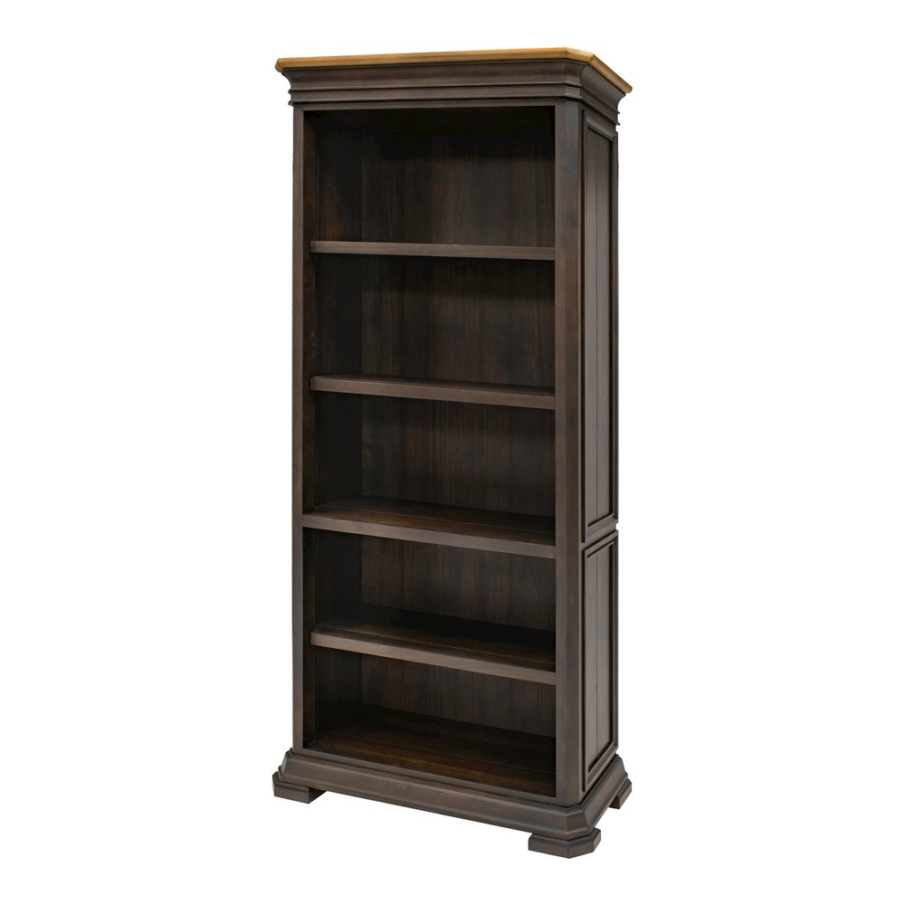 Martin Sonoma Veneer Bookcase - 14" Height x 36" Width x 78" Depth - 2 Door(s) - 3 Adjustable Shelf(ves) - Material: Wood Veneer - Finish: Dark Roast - 1 Each. Picture 3