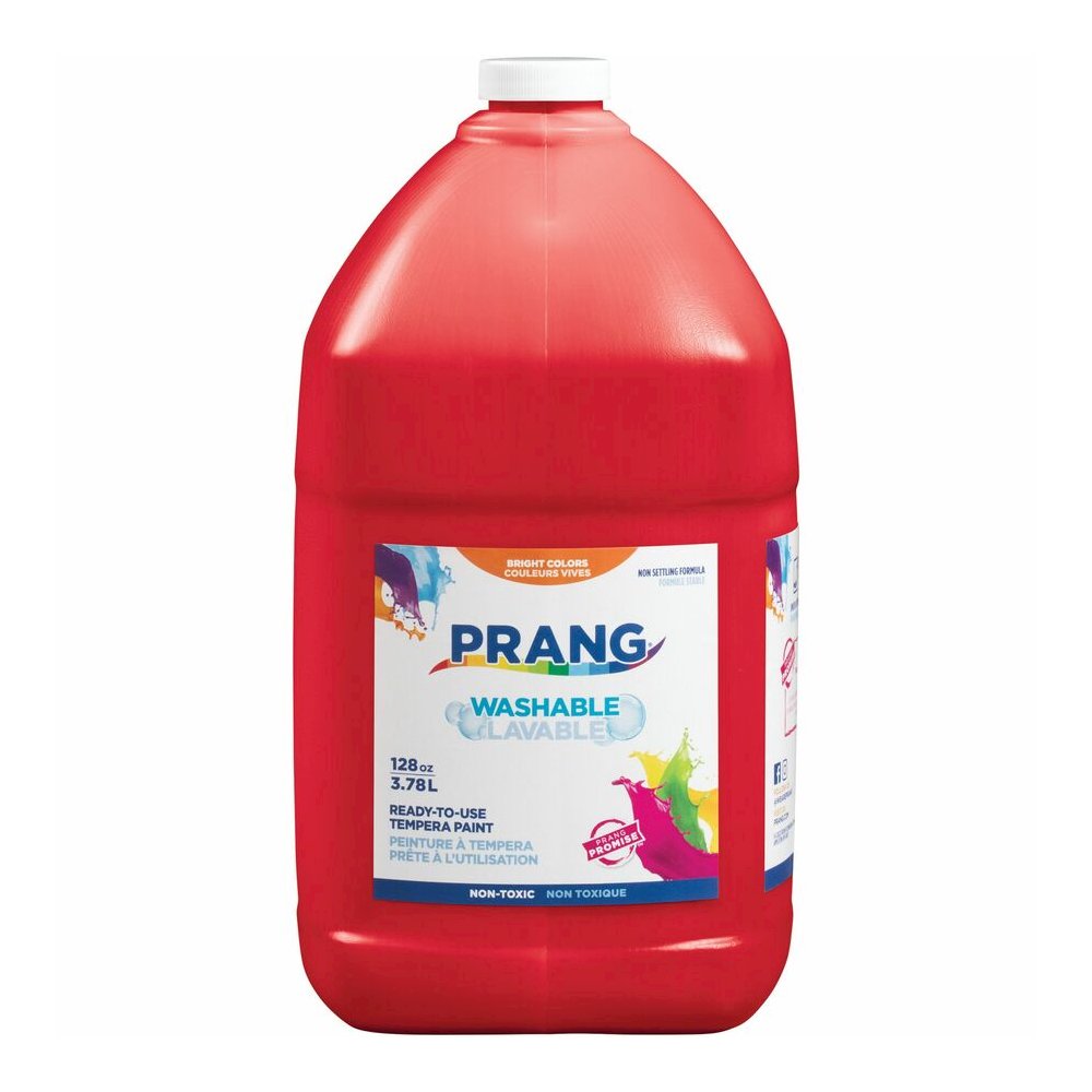 Prang Washable Tempera Paint - 1 Color(s) - Red - 1 gal - Washable - 1 Each. Picture 4