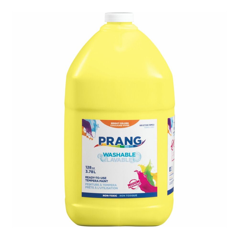 Prang Washable Tempera Paint - 1 Color(s) - Yellow - 1 gal - Washable - 1 Each. Picture 4