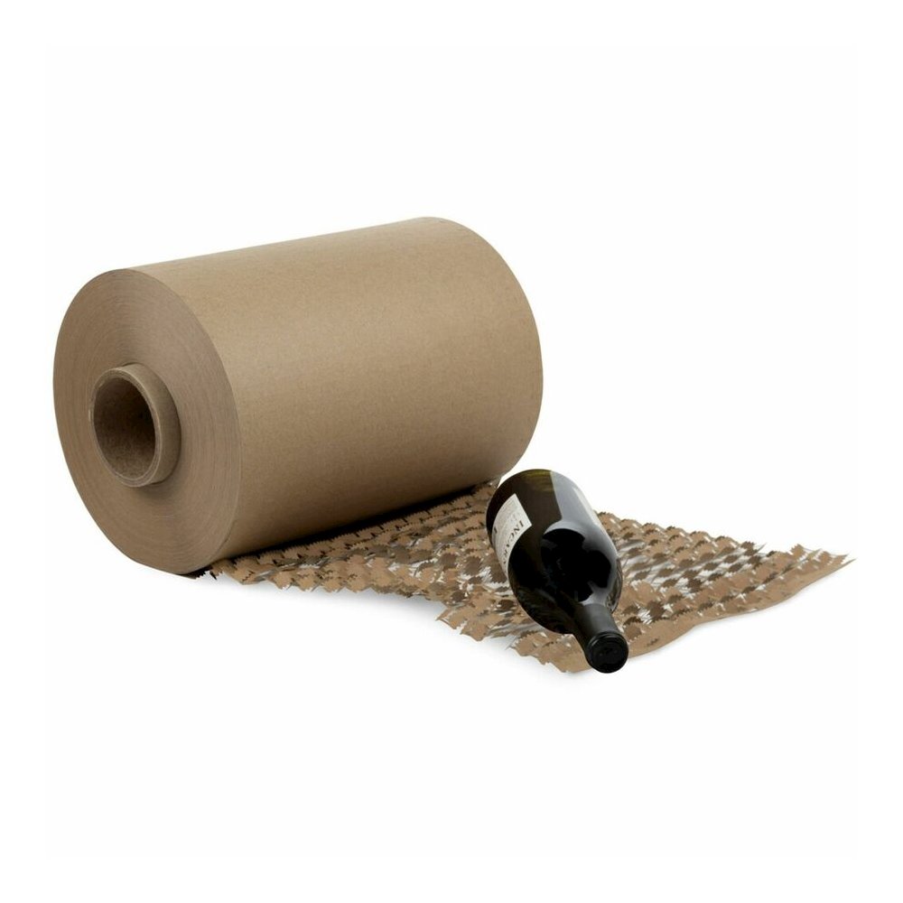 Scotch Cushion Lock Protective Wrap - 12" Width x 1000 ft Length - Recyclable, Easy Tear - Brown - 1 Roll. Picture 6