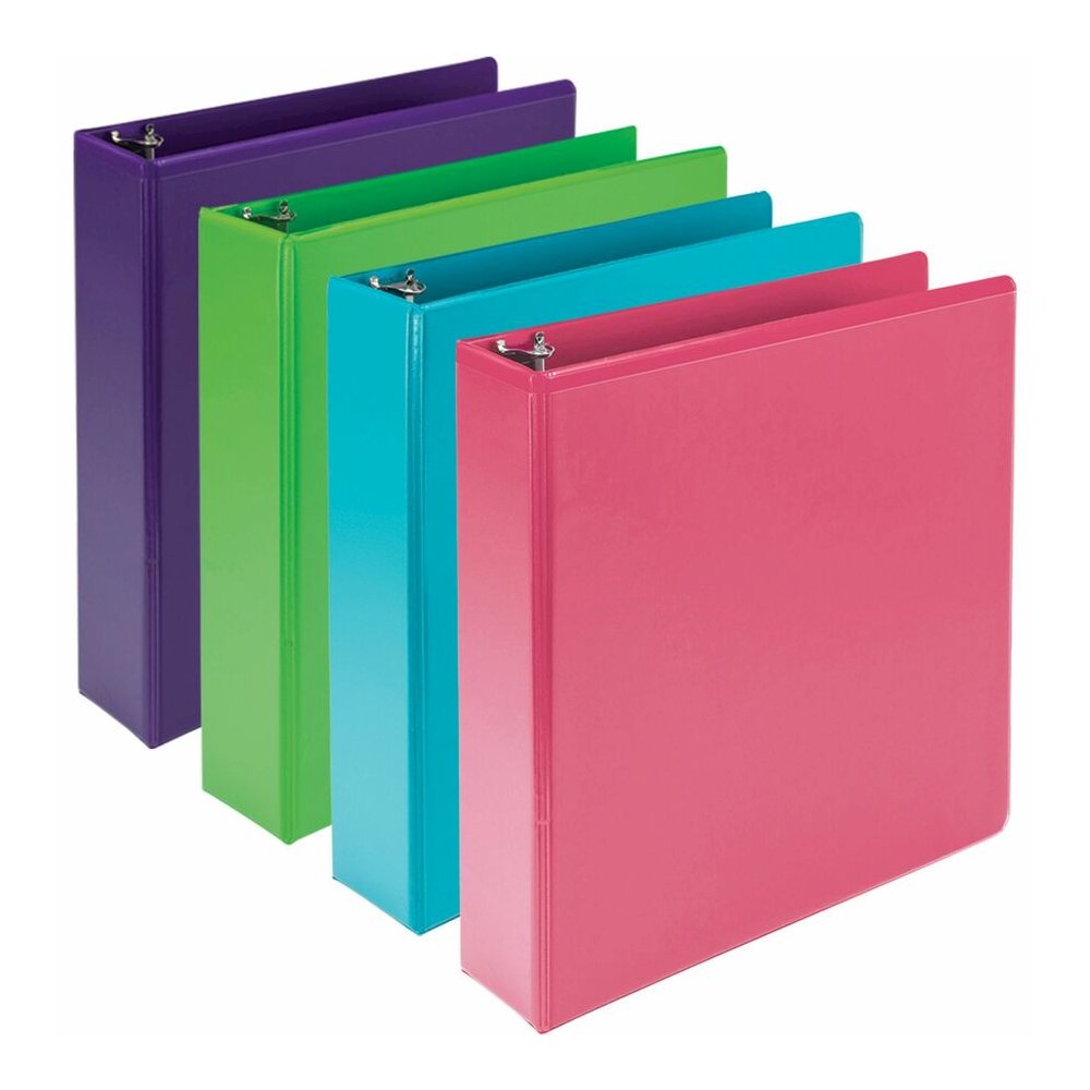 Samsill Earthchoice Durable View Binder - 2" Binder Capacity - Letter - 8 1/2" x 11" Sheet Size - 425 Sheet Capacity - 3 x 2" Ring - Fastener: Round Ring - Pocket: 2, Internal - Chipboard - Assorted -. Picture 2