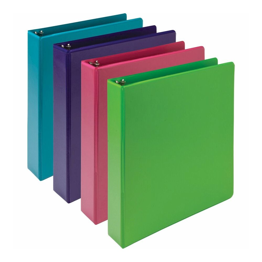 Samsill Earthchoice Durable View Binder - 1 1/2" Binder Capacity - Letter - 8 1/2" x 11" Sheet Size - 325 Sheet Capacity - 3 x 1.50" Ring - Fastener: Round Ring - Pocket: 2, Internal - Chipboard - Ass. Picture 4