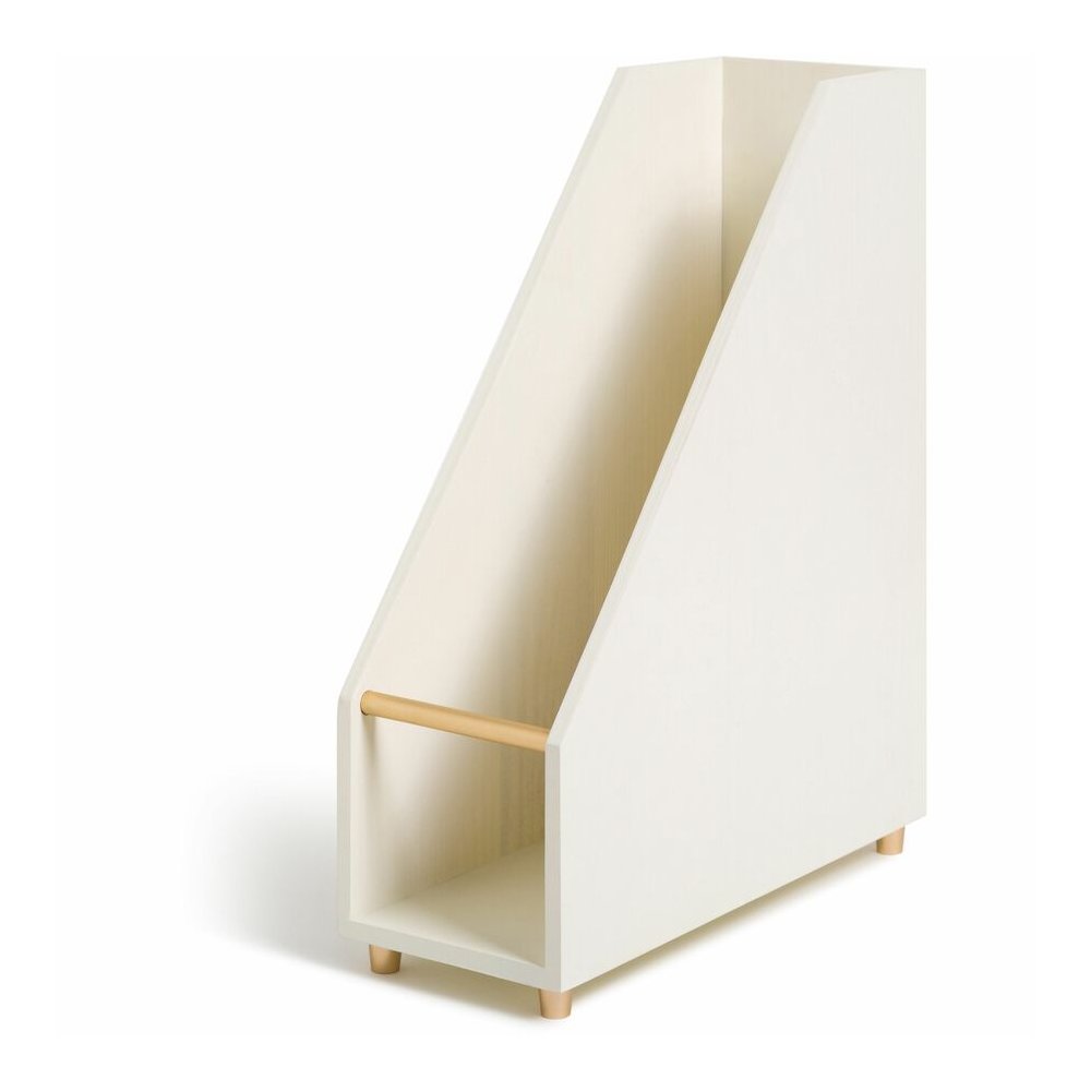 U Brands Juliet Magazine Holder - White - Pine Wood - 1 Each. Picture 8