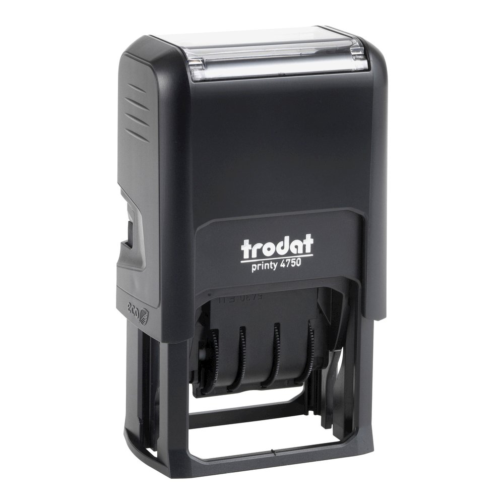 Trodat Ecoprinty 5-In-1 Date Stamp - Date Stamp - 10000 Impression(s) - Black, Red - Recycled - 1 Each. Picture 3