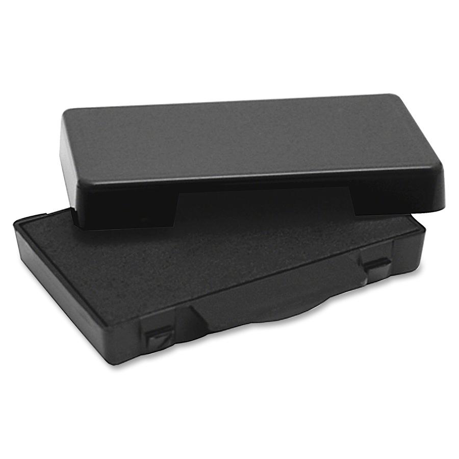 Trodat Replacement Ink Pad - 0.6" Height x 2.5" Width - Black - Plastic - 1 Each. Picture 2