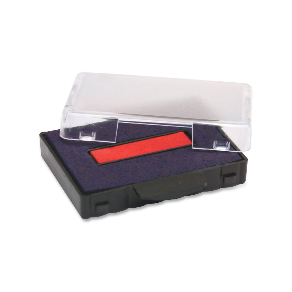 Trodat T5444 Replacement Ink Pad - Red, Blue Ink - Plastic - 1 Each. Picture 2