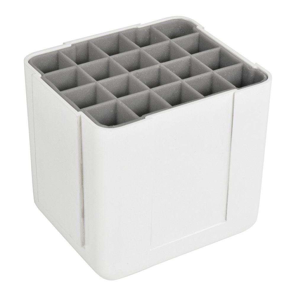 Deflecto Interlocking Marker Organizer - 4.30" Height x 4.40" Width x 3.40" Depth - Desktop - Portable, Stackable - White - Acrylonitrile Butadiene Styrene (ABS) - 1 Each. Picture 9