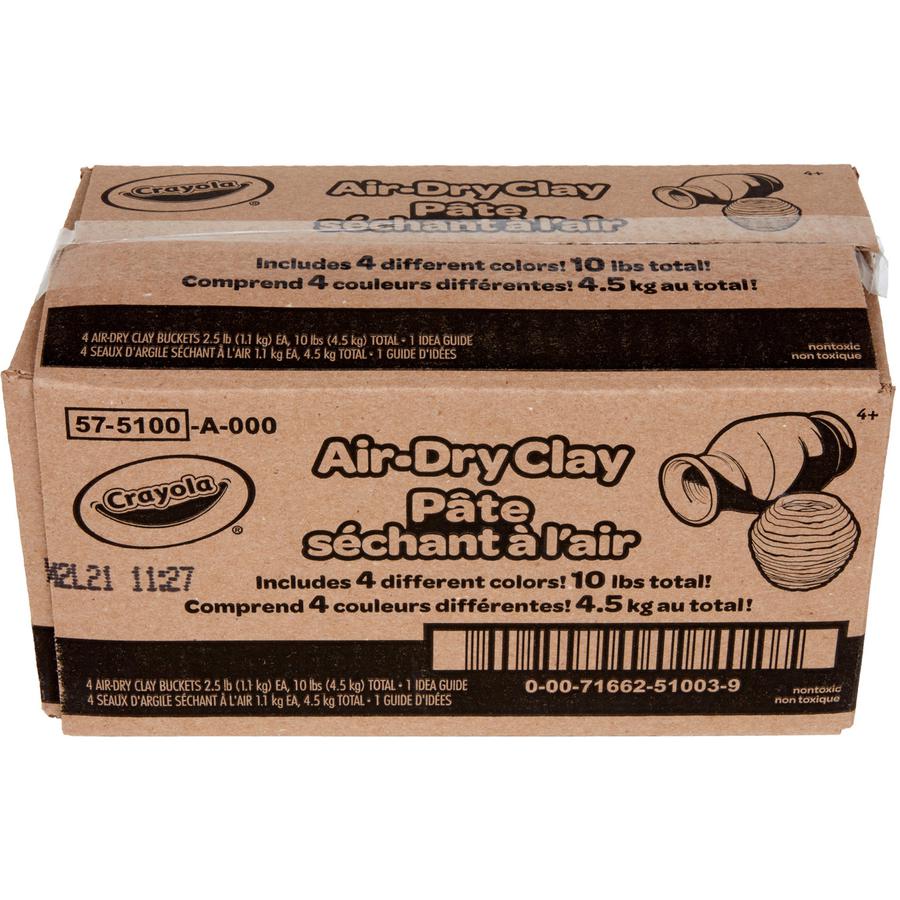 Crayola Air-Dry Clay - Classroom, Room - Assorted - 4 / Pack. Picture 8