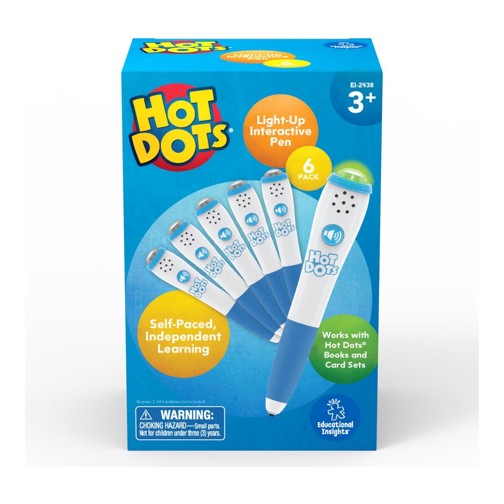 Hot Dots Light-Up Interactive Pen, Pack of 6 - Learning Toy - Theme/Subject: Fun - 3-7 Year - 6/Set. Picture 2