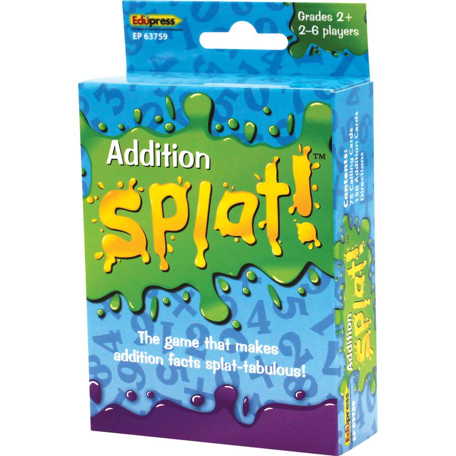Teacher Created Resources Math Splat Addition Game - 225 Card(s) - Learning - Educational - 2 to 6 Players - 1 Each. Picture 5
