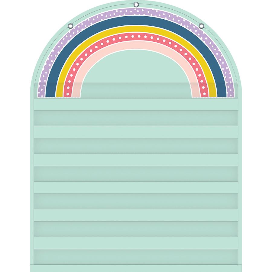 Teacher Created Resources Oh Happy Day Rainbow 7 Pocket Chart - Skill Learning: Rainbow - 1 Each. Picture 2