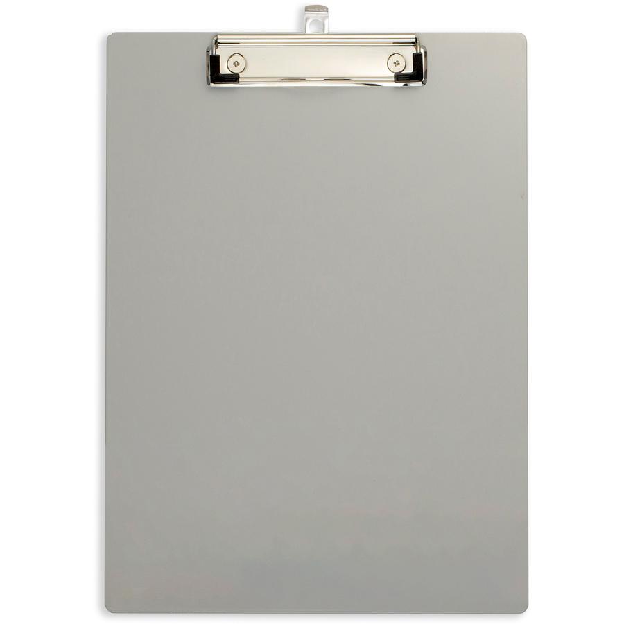 Officemate Magnetic Clipboard - Aluminum - Gray - 1 Each. Picture 4