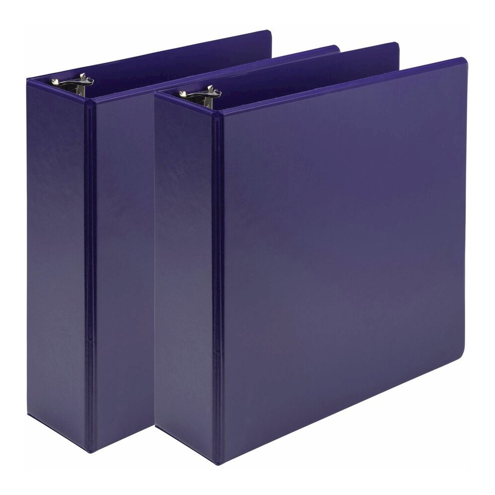 Samsill Earth's Choice Plant-based View Binders - 3" Binder Capacity - Letter - 8 1/2" x 11" Sheet Size - 3 Ring - Fastener: Round Ring - Chipboard, Polypropylene, Plastic - Purple - Recycled - Durabl. Picture 9