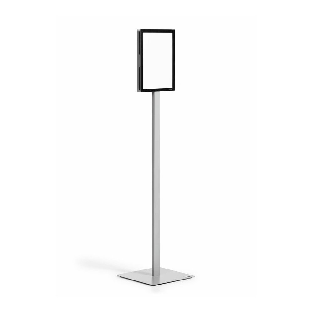 DURABLE Info Basic Floor Stand - Floor - Charcoal Gray - For Reception Area, Waiting Room, Lobby, Trade Show - Double-sided, Weighted Base, Magnetic. Picture 9