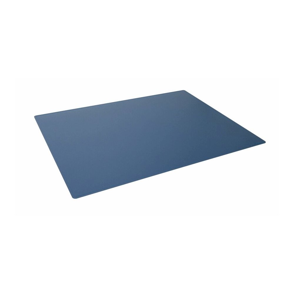 DURABLE Desk Mat 650x500 mm with Contoured Edges PP - Office - 19.69" Length x 25.59" Width - Rectangular - Polypropylene, Plastic - Navy Blue - 1 Each. Picture 2